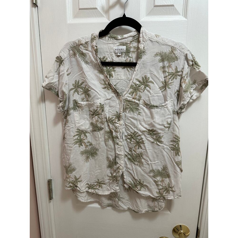 Piyama Sleep Shirt Palms Ladies Size Extra Small